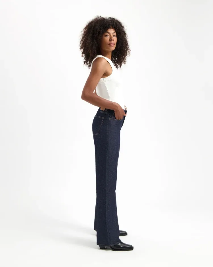Kuyichi Kuyichi Damen vegan Jeans Lena Loose Dry Dunkelblau, Dunkelblau, – Produktbild 2 von 2