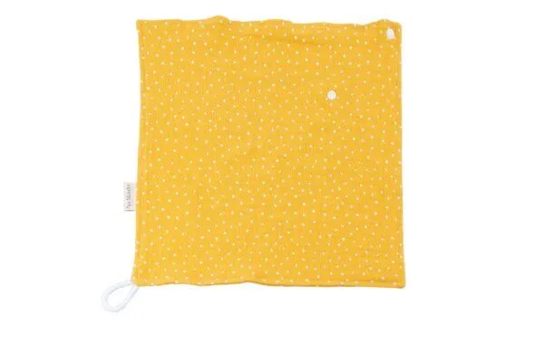 NoWaste Wrapping NoWaste Wrapping Baby Kuscheltuch Schmusetuch mit Schnullerhalter, Gelb, – Produktbild 2 von 2