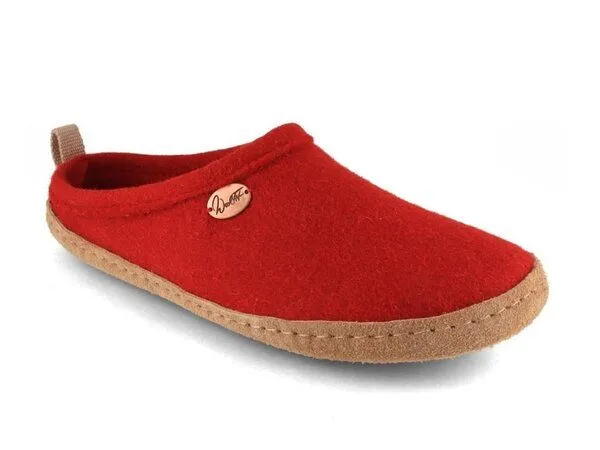 WoolFit WoolFit Tundra - Nachhaltige Hausschuhe für Damen und Herren, Rot, – Produktbild 2 von 4