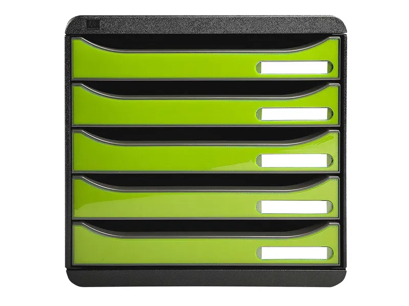 Exacompta Exacompta Schubladenbox "Iderama", DIN A4+, 5 Schubladen offen, anisgrün glänzend – Produktbild 1 von 1