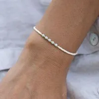 juni juni Boho Perlenarmband "Jade" - vegan – Produktbild 1 von 1