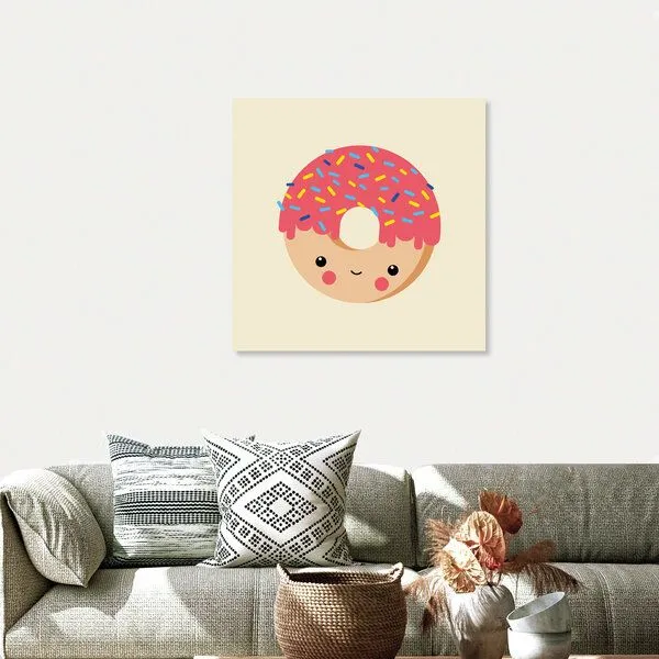 Photocircle Photocircle Poster / Leinwandbild - Donut – Illustration fürs Kinderzimmer – Produktbild 4 von 4
