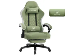 GTPLAYER Gaming-Stuhl Gaming Stuhl Stoff, Gaming Sessel mit Taschenfederkissen, Drehstuhl, Gamer Stuhl mit Fußstütze150 kg – Produktbild 1 von 1
