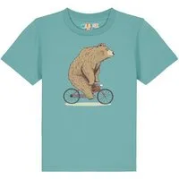 watabout kids watabout.kids T-Shirt Kinder Fahrradbär, Teal monstera, – Produktbild 1 von 1