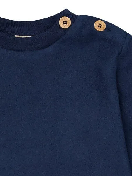 loud + proud loud + proud Babys & Kinder Fleece-Sweatshirt, GOTS-zertifiziert, Ultramarine(blau), – Produktbild 1 von 2