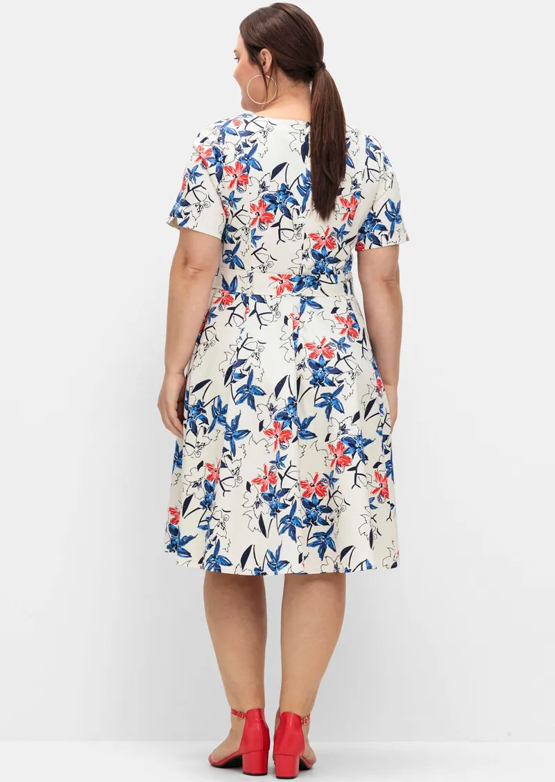 sheego Cocktailkleid, Champagner-gemustert, – Produktbild 2 von 2