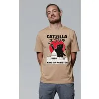 watapparel watapparel T-Shirt Unisex Catzilla, Latte, – Produktbild 1 von 1