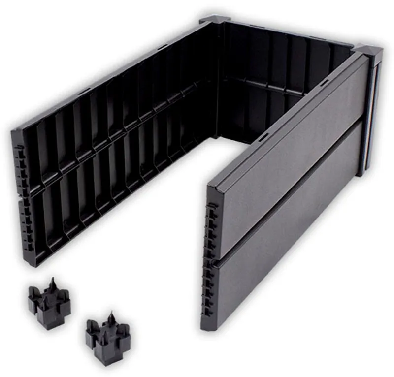 KHW KHW Hochbeet Erweiterungsset für Hochbeet Demeter - schmal, BxTxH: 82x44x31 cm, Schwarz, – Produktbild 4 von 4