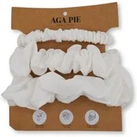 AGA PIE AGA.PIE Scrunchie-Set aus 100% Lyocell aus Bambuscellulose, Weiß, – Produktbild 1 von 1
