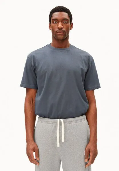 ARMEDANGELS ARMEDANGELS MAARKOS MID WEIGHT Herren T-Shirt aus Bio-Baumwolle, Moonshadow, – Produktbild 1 von 4
