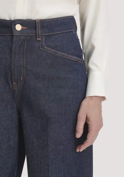 hessnatur hessnatur Jeans VONNA Super Wide Leg aus Bio-Baumwolle, Pure blue, – Produktbild 2 von 3