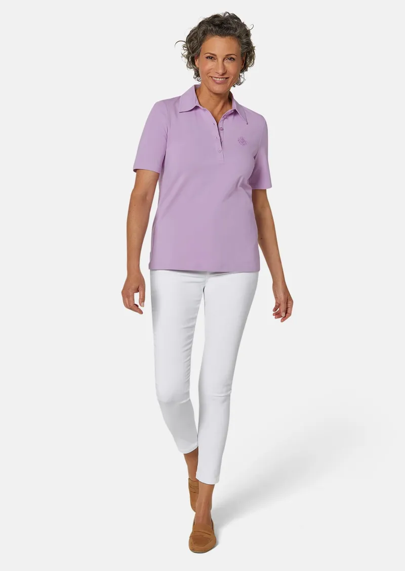 Goldner Stretchbequemes Poloshirt - flieder - Gr. 25 von Goldner Fashion, Lila, – Produktbild 2 von 3