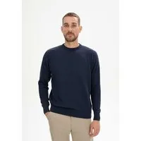 MELA MELA Feinstrick Pullover Style HIMAL aus 100% Bio-Baumwolle, Navy, – Produktbild 1 von 2