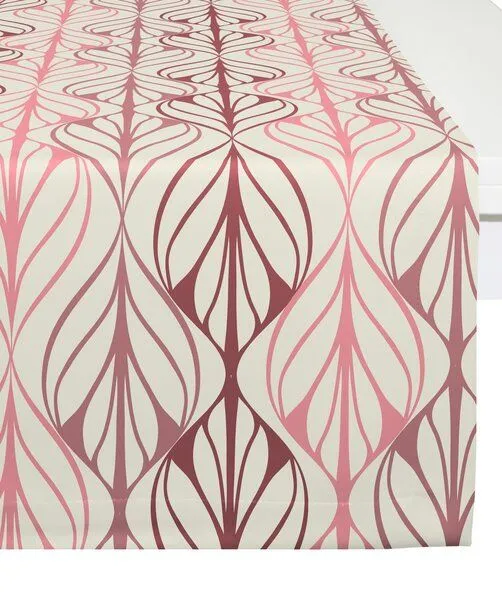 Nature by Adam Nature by Adam Tischläufer aus 100% Bio-Baumwolle - Made in Germany - Wave, Rot, – Produktbild 1 von 4