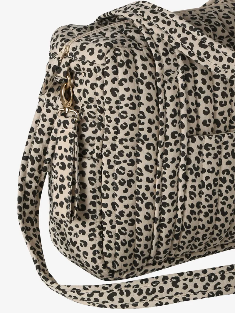 Vertbaudet Wickeltasche aus Baumwoll-Musselin JOIOSA, Beige leo, – Produktbild 3 von 4