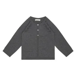 Sense Organics sense-organics Strickjacke HURIT mit Ajourmuster in dunkelgrau von Sense Organics GOTS – Produktbild 1 von 1