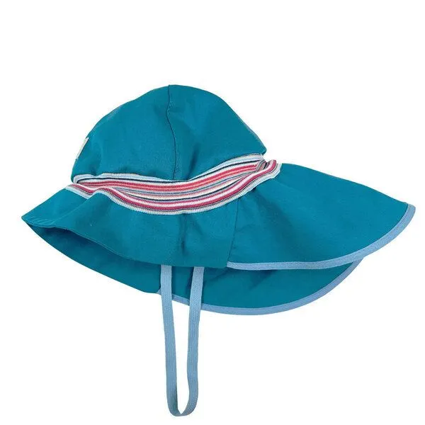 Pickapooh Pickapooh Baby Sonnenhut Feuerwehr Strick mit UV-Schutz, Caribean sea, – Produktbild 1 von 1