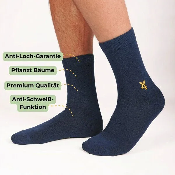 Socks For Plants Socks For Plants Socken aus Bambus Viskose 4er Pack, Blau, – Produktbild 3 von 4