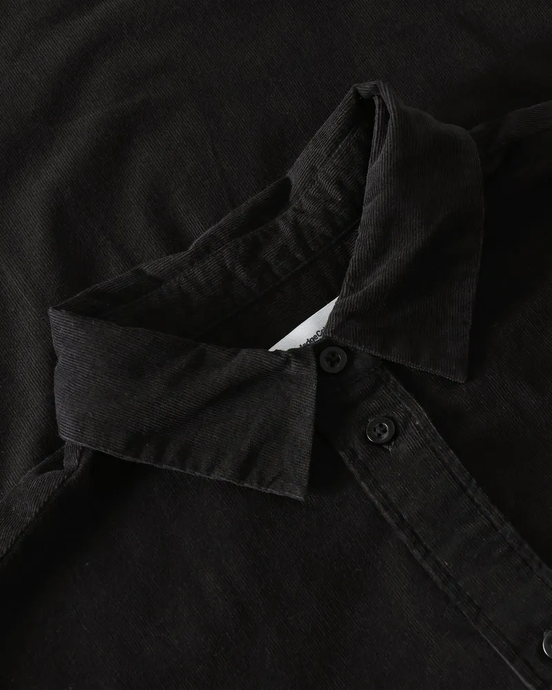 KnowledgeCotton Apparel KnowledgeCotton Apparel Damen vegan Hemd Vega Relaxed Cord Schwarz Jet, Schwarz, – Produktbild 2 von 2