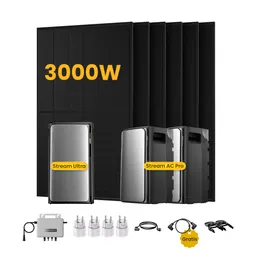 EcoFlow EcoFlow Stream Ultra, Solaranlage mit Speicher, mit 6 x 500W Bifazialen Solarmodulen, by Powerness - Stream Ultra + 2 x Stream AC Pro | 5760Wh / 4 x Smart Plug / Selbstabholung – Produktbild 1 von 1