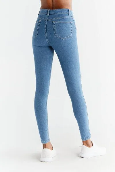 Evermind Evermind W's Skinny Fit-WD1014, Day sky blue, – Produktbild 5 von 5