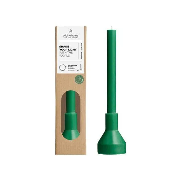 Originalhome Originalhome Natürliche Skulpturale Kerze mit Halter aus Pflanzenwachs, Grün (grass), – Produktbild 1 von 1