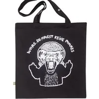 päfjes päfjes Honigdachs / du magst keine Pommes? - Feste Baumwolltasche 340 – Produktbild 1 von 1