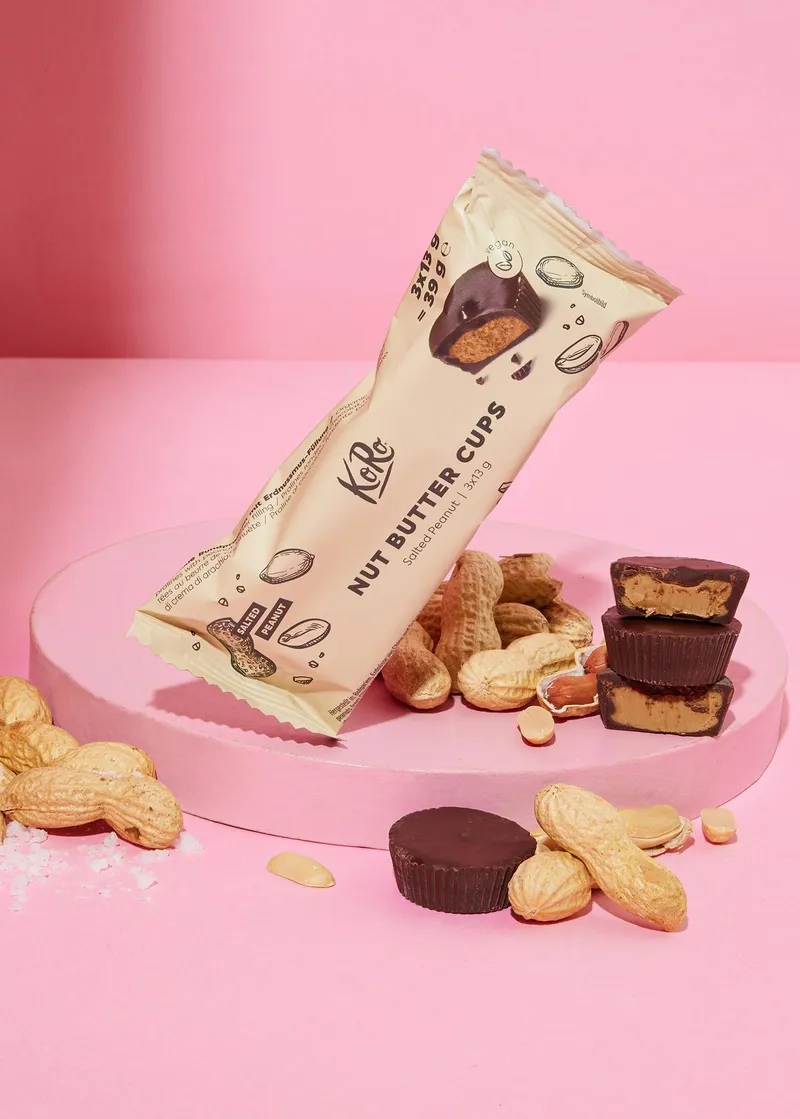 KoRo Bio Nut Butter Cups Salted Peanut | 3 x 13 g – Produktbild 2 von 4