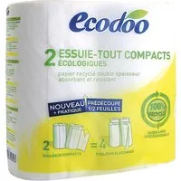 Ecodoo Ecodoo Küchenrolle Compact (2 Rollen - entsprechen 4 normalen Rollen) – Produktbild 1 von 1