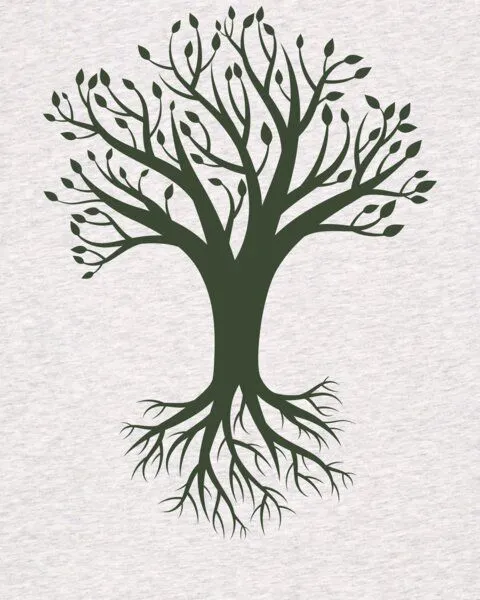 watapparel watapparel T-Shirt Frauen Baum, Cool heather grey, – Produktbild 3 von 4