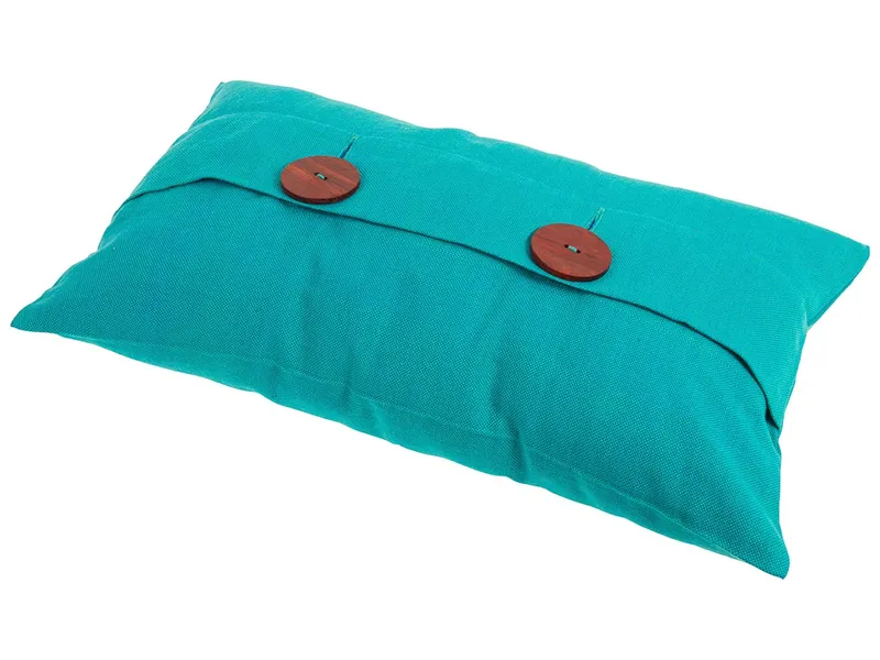 HängemattenGlück HängemattenGlück Kissenbezug aus reiner Bio Baumwolle 50x30cm viele Farben, Türkis (blau), – Produktbild 1 von 5