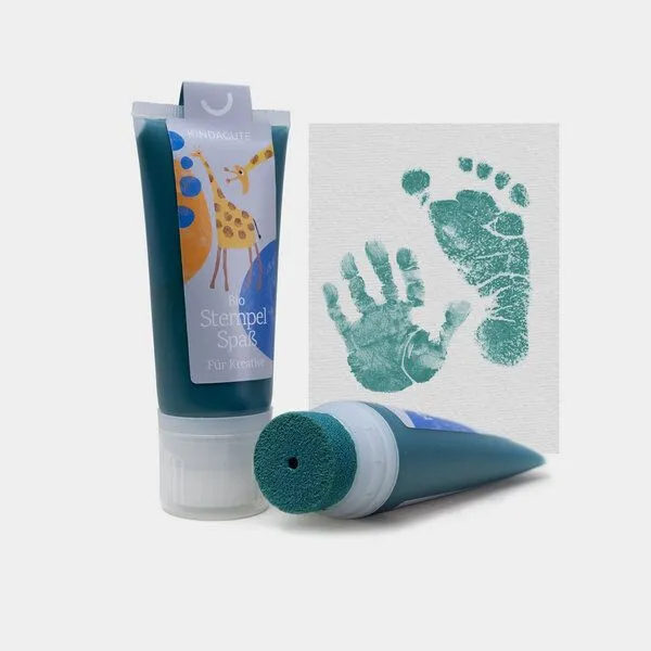 KINDACUTE KINDACUTE Bio Stempelspaß für Babys & Kids, Smaragd, – Produktbild 1 von 4