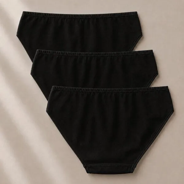 comazo|earth comazo|earth Fairtrade Jazz-Pants, 3er Pack | GOTS zertifiziert, Schwarz, – Produktbild 3 von 4