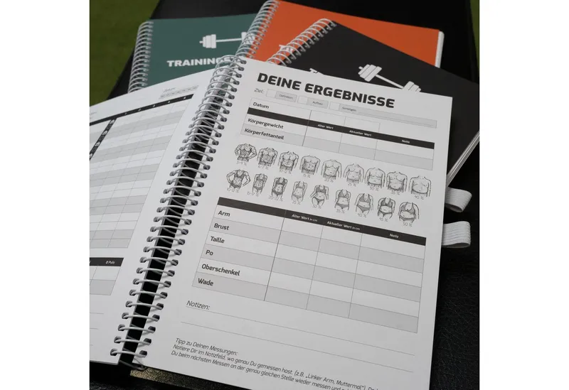 TNT (True Nutrition Technology) Tagebuch Trainingstagebuch für Fitnessstudio, Krafttraining, Fitness, Grün, – Produktbild 2 von 4