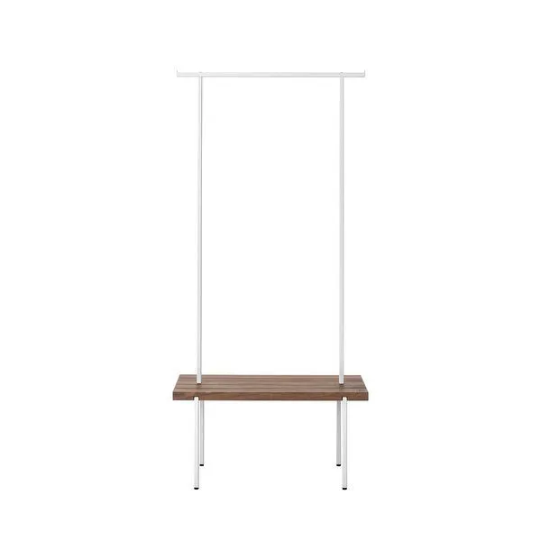 weld weld Garderobe Nussbaum 01, Weiss, – Produktbild 1 von 4