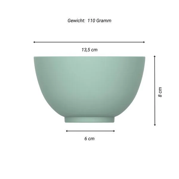 elasto elasto Müslischale aus Kunststoff, Minze, – Produktbild 2 von 4