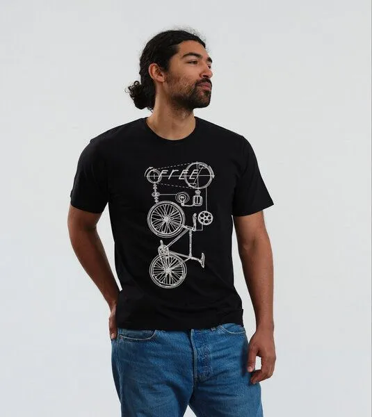 Gary Mash GARY MASH T-Shirt Freecycle#2 aus Biobaumwolle, Schwarz, – Produktbild 3 von 4