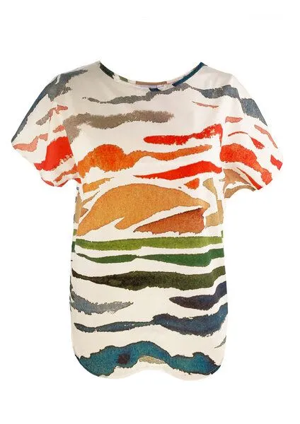 Sophia Schneider-Esleben Sophia Schneider-Esleben Shirt Nina - Damen aus Bio-Baumwolle, Mare e monti weiß (weiß), – Produktbild 1 von 3