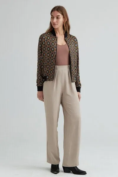 Yahmo Yahmo Cupro/Tencel Ruth Wendejacke, Kaleidoscope/black (braun), – Produktbild 2 von 4