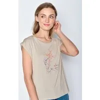 GreenBomb GREENBOMB Nature  Bird Reed Timid - Lässiges Shirt aus LENZING TENCEL Mix / hochwertiger Print / Fair & Vegan – Produktbild 1 von 1