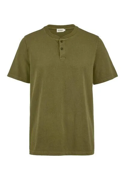 hessnatur hessnatur Heavy Jersey Henley Shirt Relaxed aus reiner Bio-Baumwolle, Seetang, – Produktbild 3 von 4