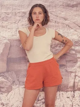 Bleed Bleed Sheersugger Shorts Orange-Braun – Produktbild 1 von 1