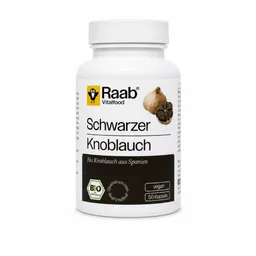 Raab Vitalfood Bio Schwarzer Knoblauch (50 Kapseln) – Produktbild 1 von 1