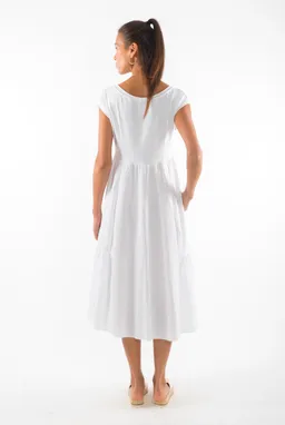 RAVENS VIEW IBIZA RAVENS VIEW IBIZA Damen vegan Kleid Anne White – Produktbild 1 von 1