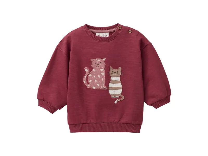 People Wear Organic People Wear Organic Sweat-Pullover bordeaux 86/92, Rot, – Produktbild 1 von 1