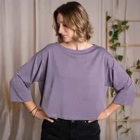 Vresh Clothing Vresh Clothing Vylda, 3/4 Crop-Top Locker mit TENCEL (TM) Lyocell – Produktbild 1 von 1