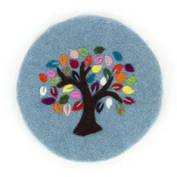 GLOBO Fair Trade GLOBO Fair Trade Topfuntersetzer TREE OF LIFE aus Wollfilz – Produktbild 1 von 1