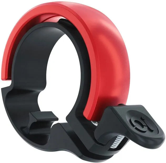 Knog Knog Oi Classic Large Fahrradklingel, Schwarz,rot, – Produktbild 2 von 3