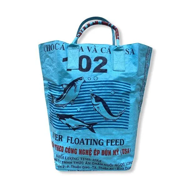Beadbags Beadbags Kleine Universaltasche / Wäschesack aus recycelten Reissack Ri9.2, Mittelblau, – Produktbild 1 von 4