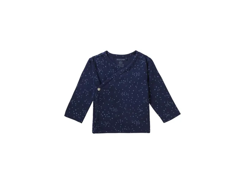 Noppies Wickelshirt Langarm Nantes black iris print Gr. 44, Blau, – Produktbild 1 von 1